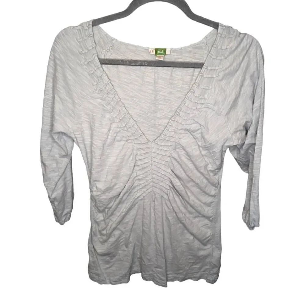 ETT TWA x URBAN OUTFITTERS Sage Gray Ruched Top Women's Medium